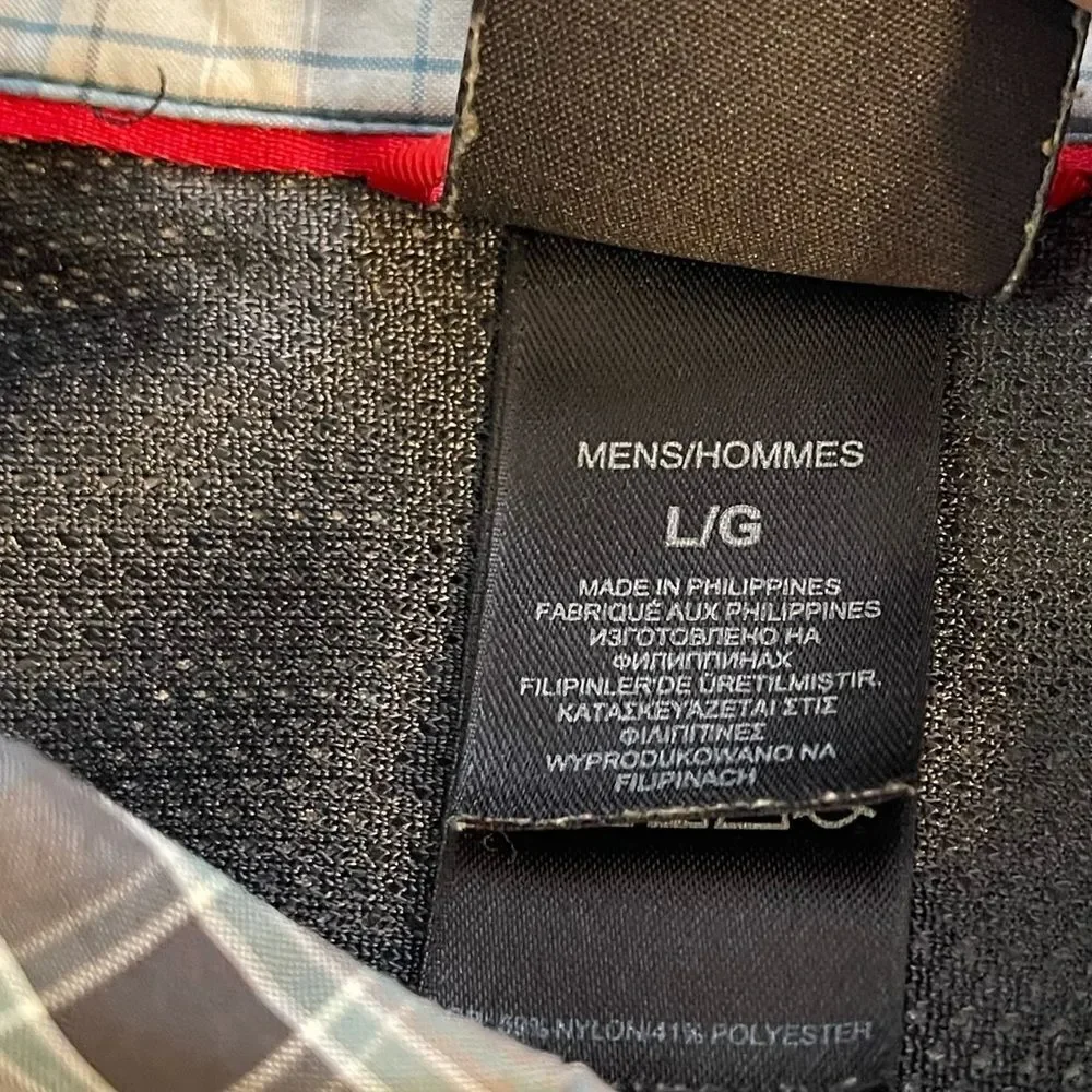 Large‎ North Face Gray-Blue-Black SS Outdoor Adventure Shirt